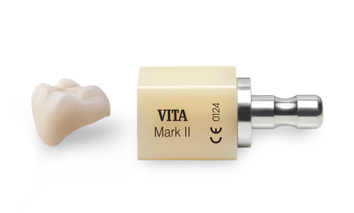 Bloque cerámico dental VITA VITABLOCS 1M1C I14 5ST para restauraciones CAD/CAM, con estética avanzada y resistencia superior.