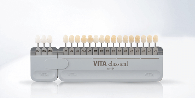Guía VITA VITAPAN 3D Master Bleached para selección de color dental en dientes blanqueados, con precisión cromática y estética superior.